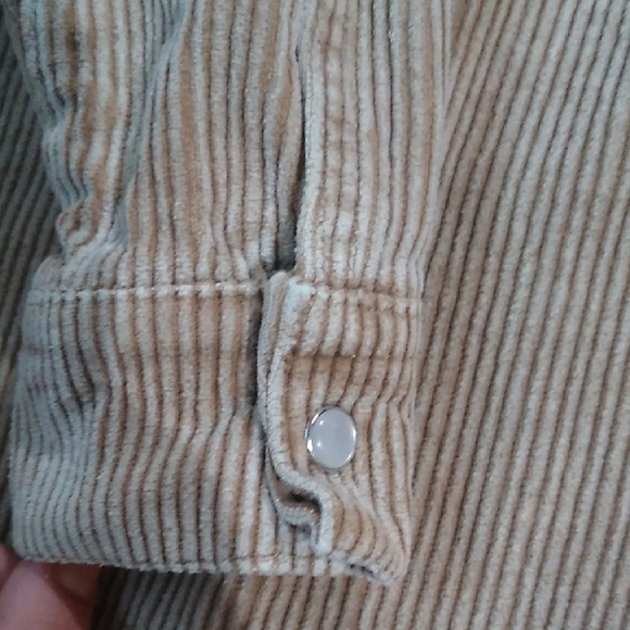 Entro Women's Tan Corduroy Jacket Oversized Retro Size S - Picture 7 of 12